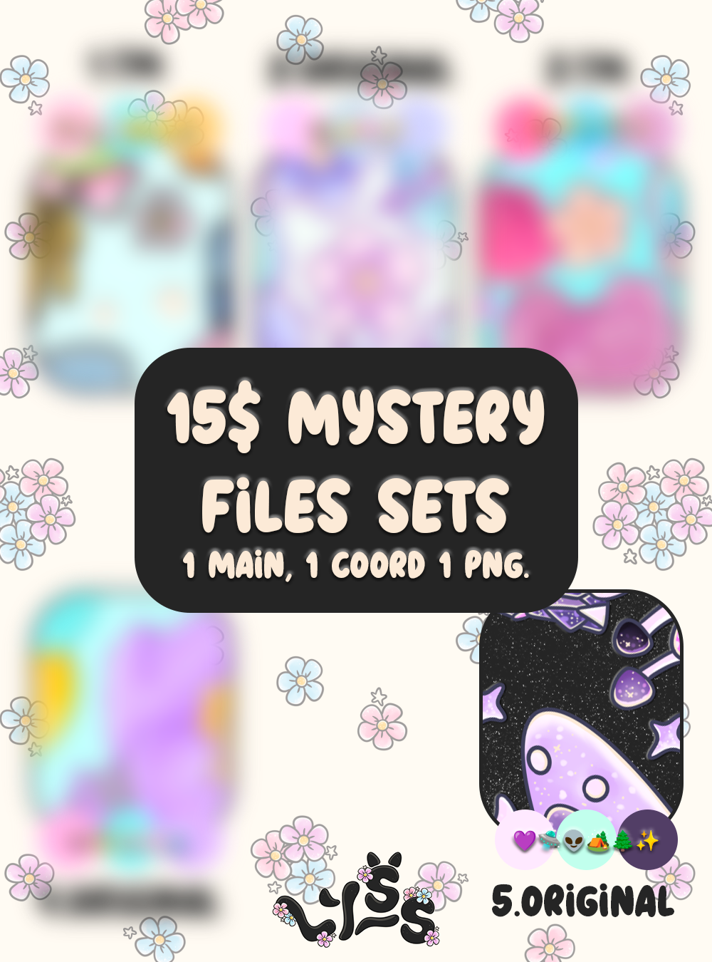 2025 - Lyss Doodles - Seamless - Mystery Files #5 - 25LD025