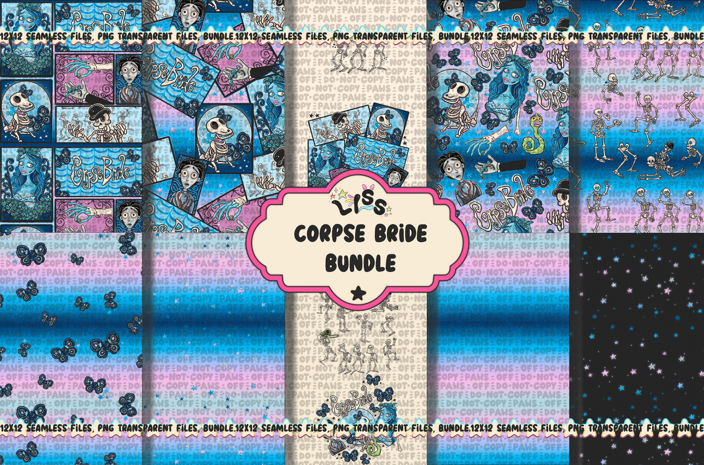 2024 - Lyss Doodles - BUNDLES - Skelly Bride Comic - 24LD075