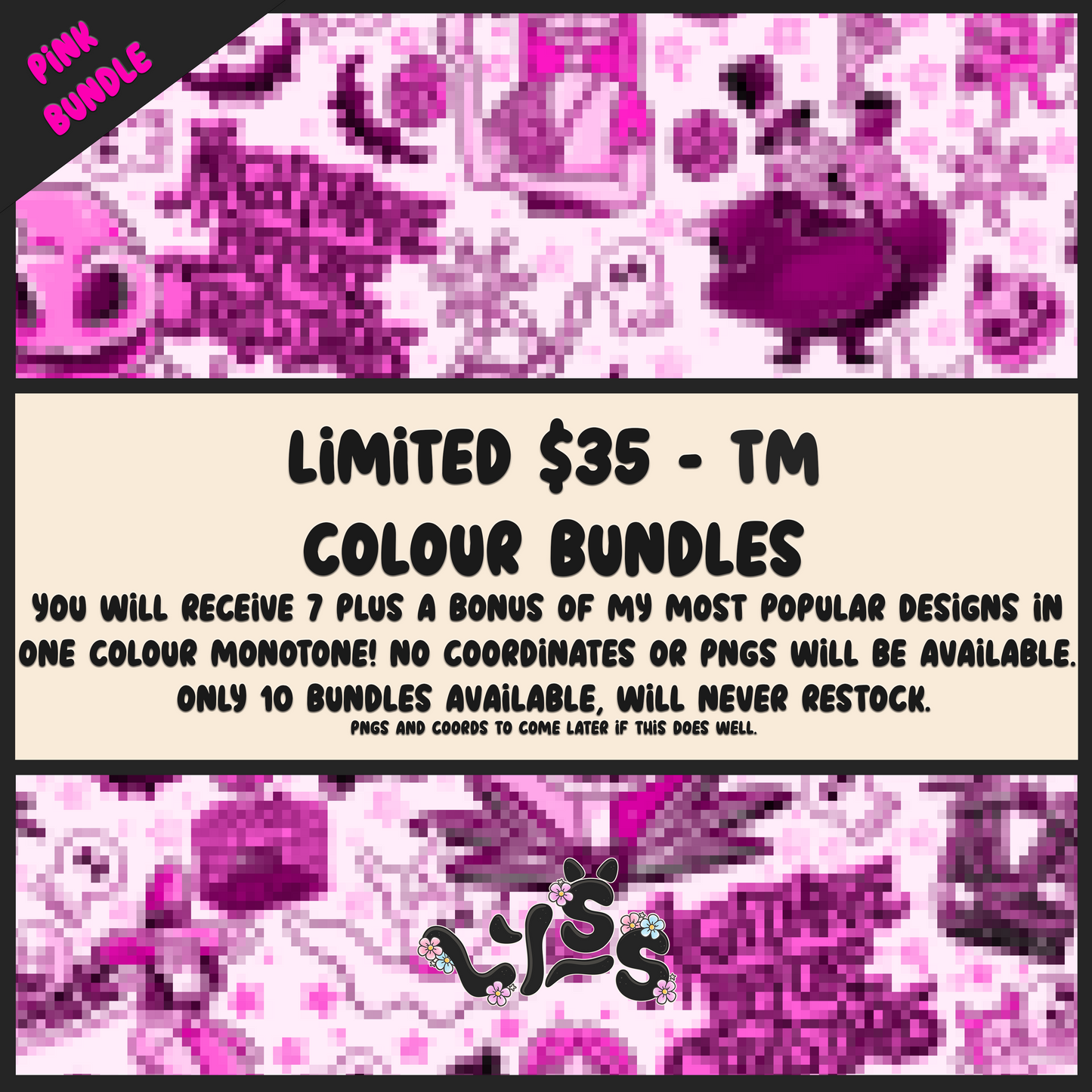2025 - Lyss Doodles - Seamless - Monotone Bundles - TM