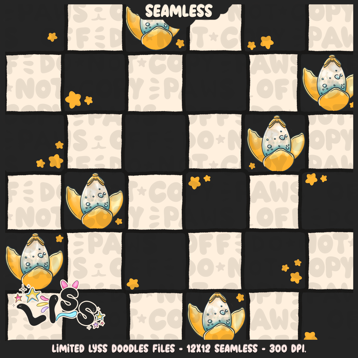 2024 - Lyss Doodles - Coordinates -  HP Pride - Huffle - 24LD032