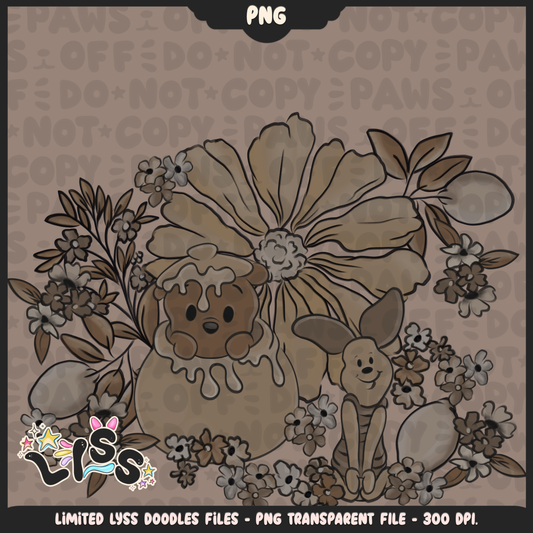 2024 - Lyss Doodles -  PNG Files - Beige Characters - 24LD014