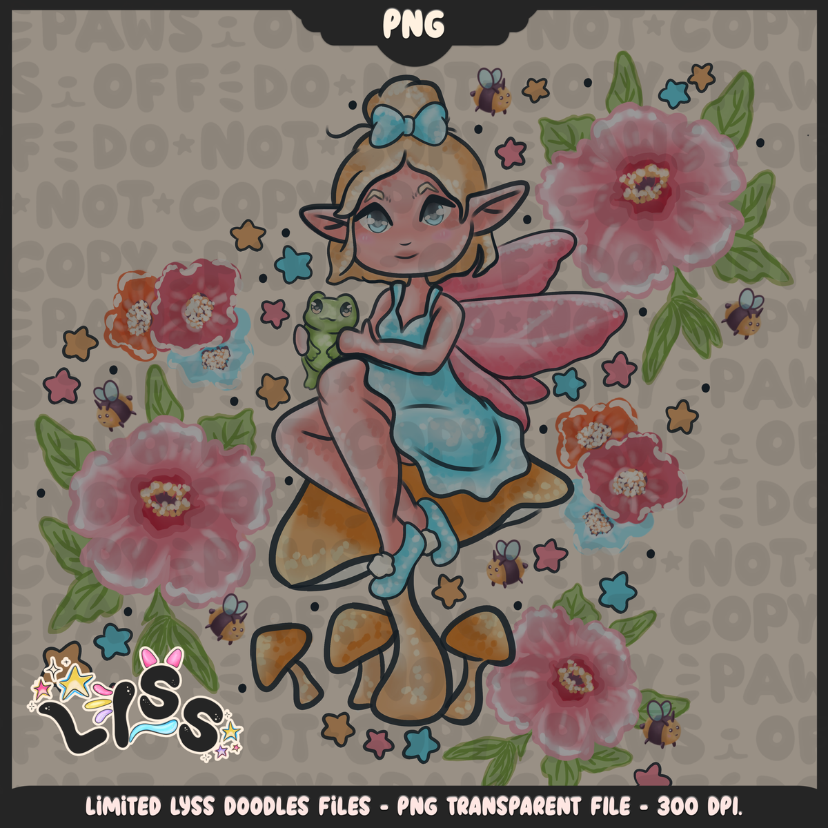 2024 - Lyss Doodles -  PNG Files - Garden Fairy - 24LD030