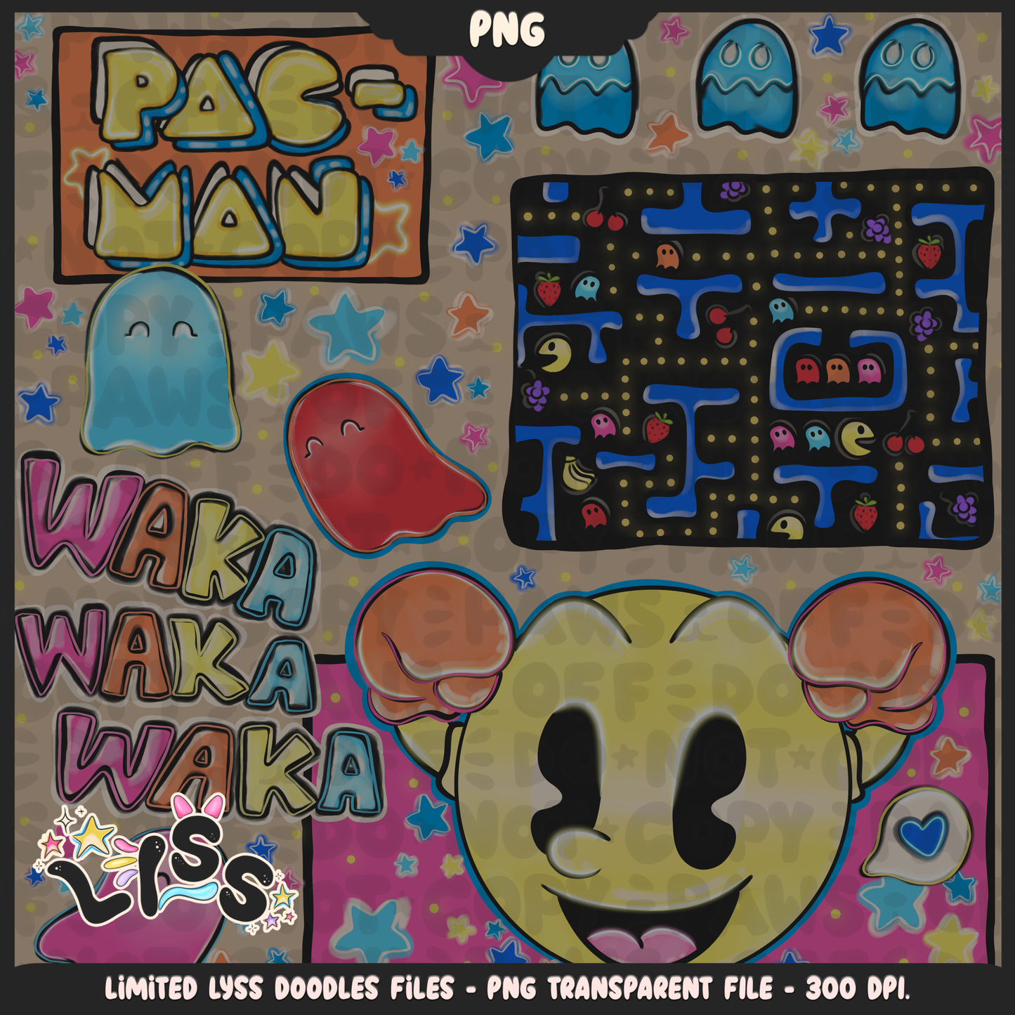 2023 - Lyss Doodles -  PNG Files - Retro Games - 23LD020