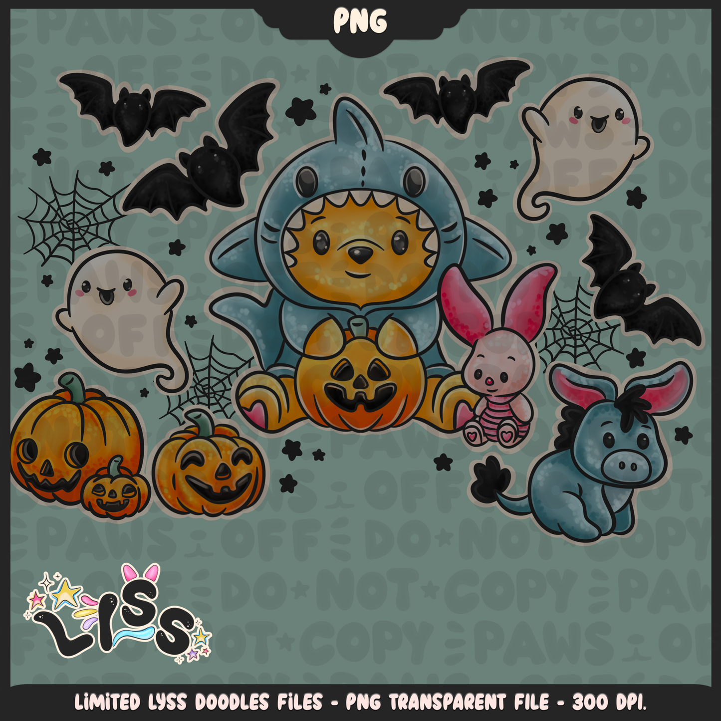 2024 - Lyss Doodles -  PNG Files - Spooky Dis Collab - 24LD047