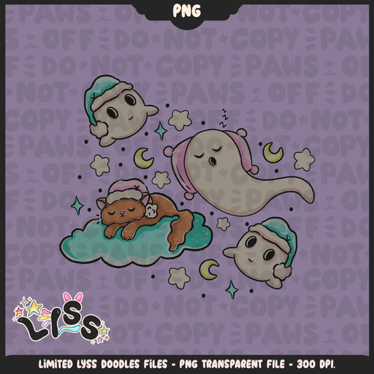 Lyss Doodles - Seamless - PNG - Mystery Files - #6
