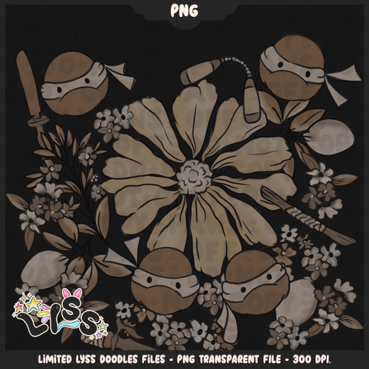 2024 - Lyss Doodles -  PNG Files - Beige Characters - 24LD014