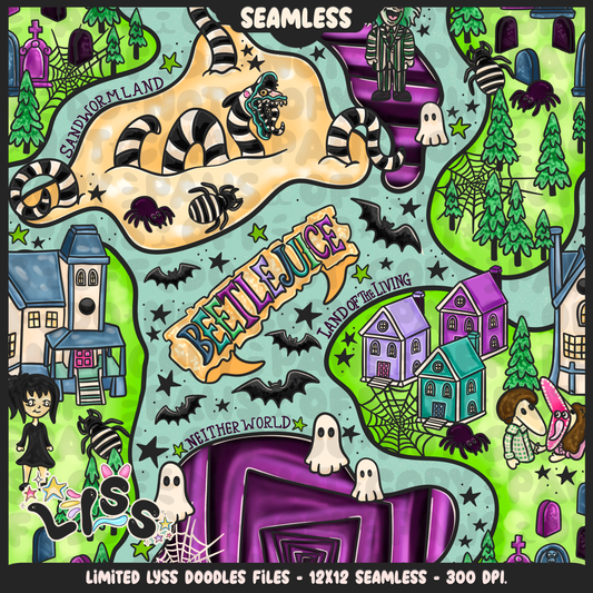 2024 - Lyss Doodles - Seamless - Mains - Beetle x Love kyr Collab - 24LD052