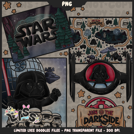 2024 - Lyss Doodles -  PNG Files - May the Fourth Event - Sith Adventure - 24LD045