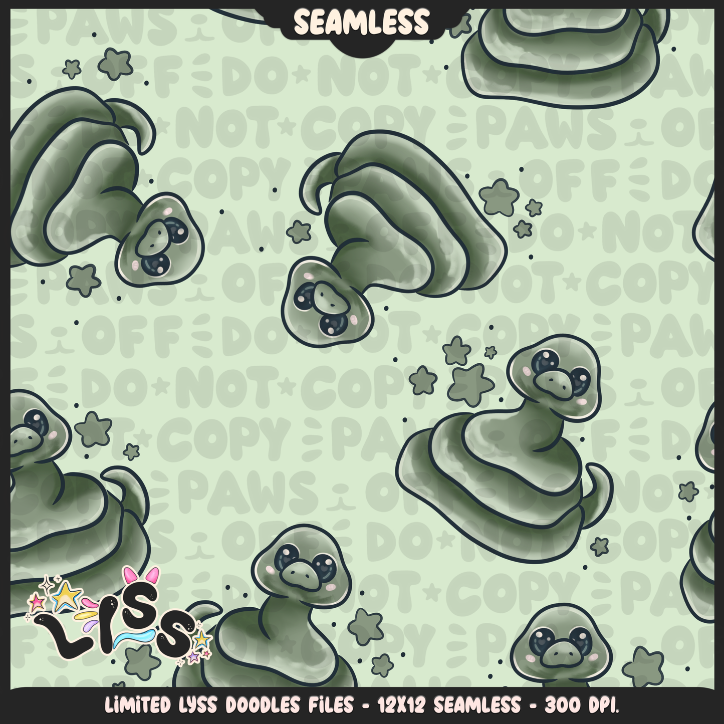 2024 - Lyss Doodles - Seamless - Mains - HP Pride - Slyth - 24LD033