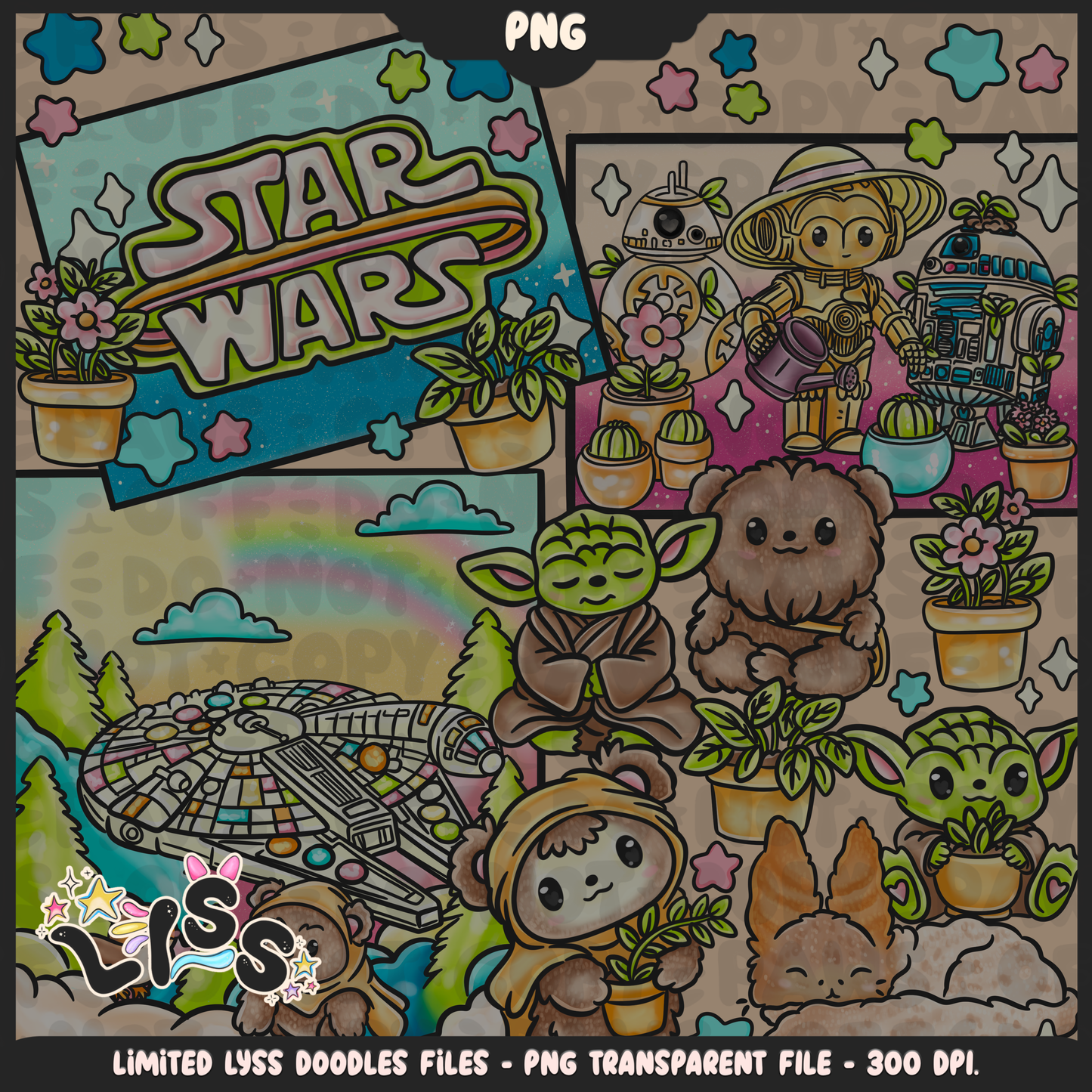 2024 - Lyss Doodles -  PNG Files - May the Fourth Event - 24LD042