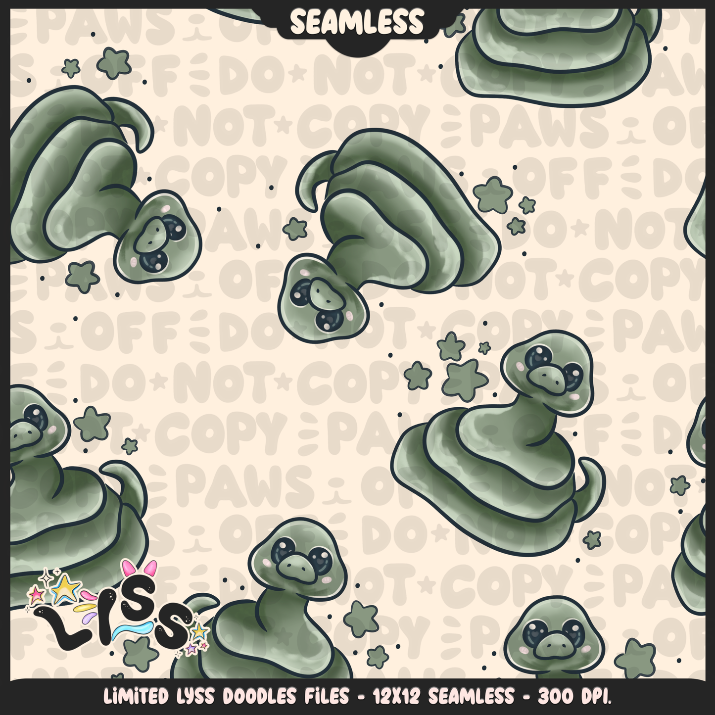 2024 - Lyss Doodles - Seamless - Mains - HP Pride - Slyth - 24LD033