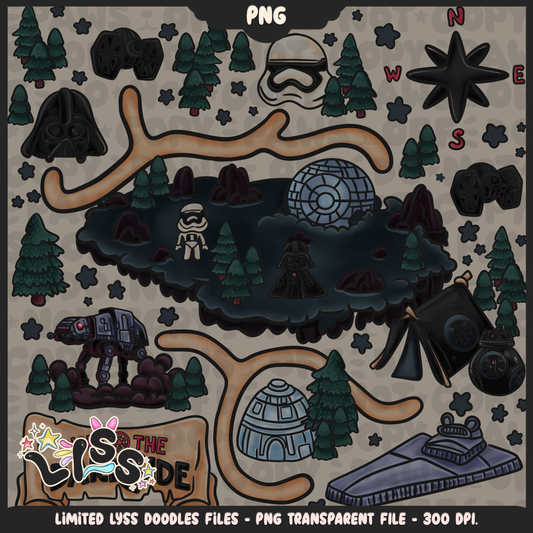 2024 - Lyss Doodles -  PNG Files - May the Fourth Event - Sith Adventure - 24LD045