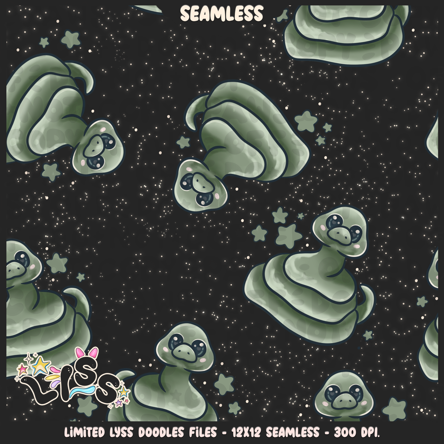 2024 - Lyss Doodles - Seamless - Mains - HP Pride - Slyth - 24LD033