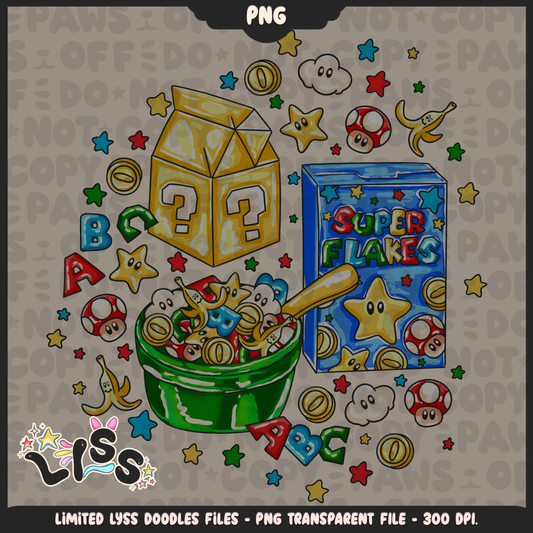 2024 - Lyss Doodles -  PNG Files - National Cereal Day - 24LD026