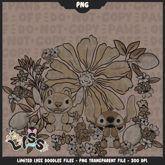 2024 - Lyss Doodles -  PNG Files - Beige Characters - 24LD014