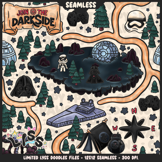 2024 - Lyss Doodles - Seamless - Mains - May Fourth Event - Sith Adventure - 24LD045