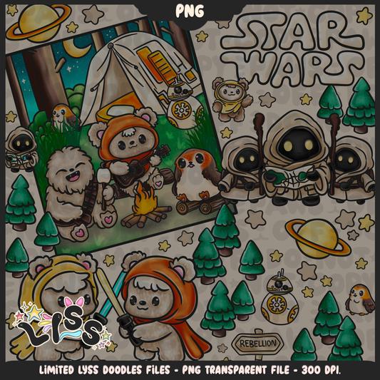 2024 - Lyss Doodles -  PNG Files - May the Fourth Event - Adventure Wars - 24LD043