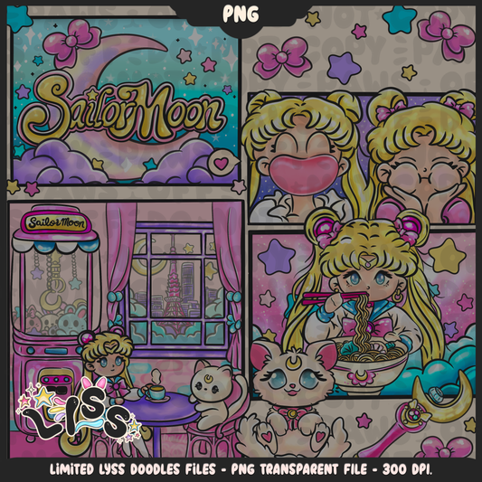 2024 - Lyss Doodles -  PNG Files - Moon Cafe
