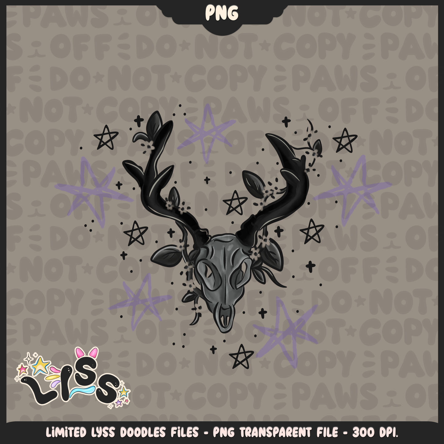 2024 - Lyss Doodles -  PNG Files - SCREAMO COLLAB - 24LD038