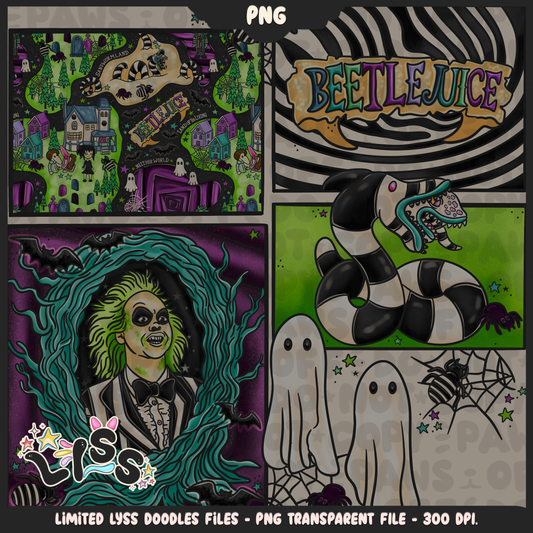 2024 - Lyss Doodles -  PNG Files - Beetle x Love kyr Collab - Coffin - 24LD052