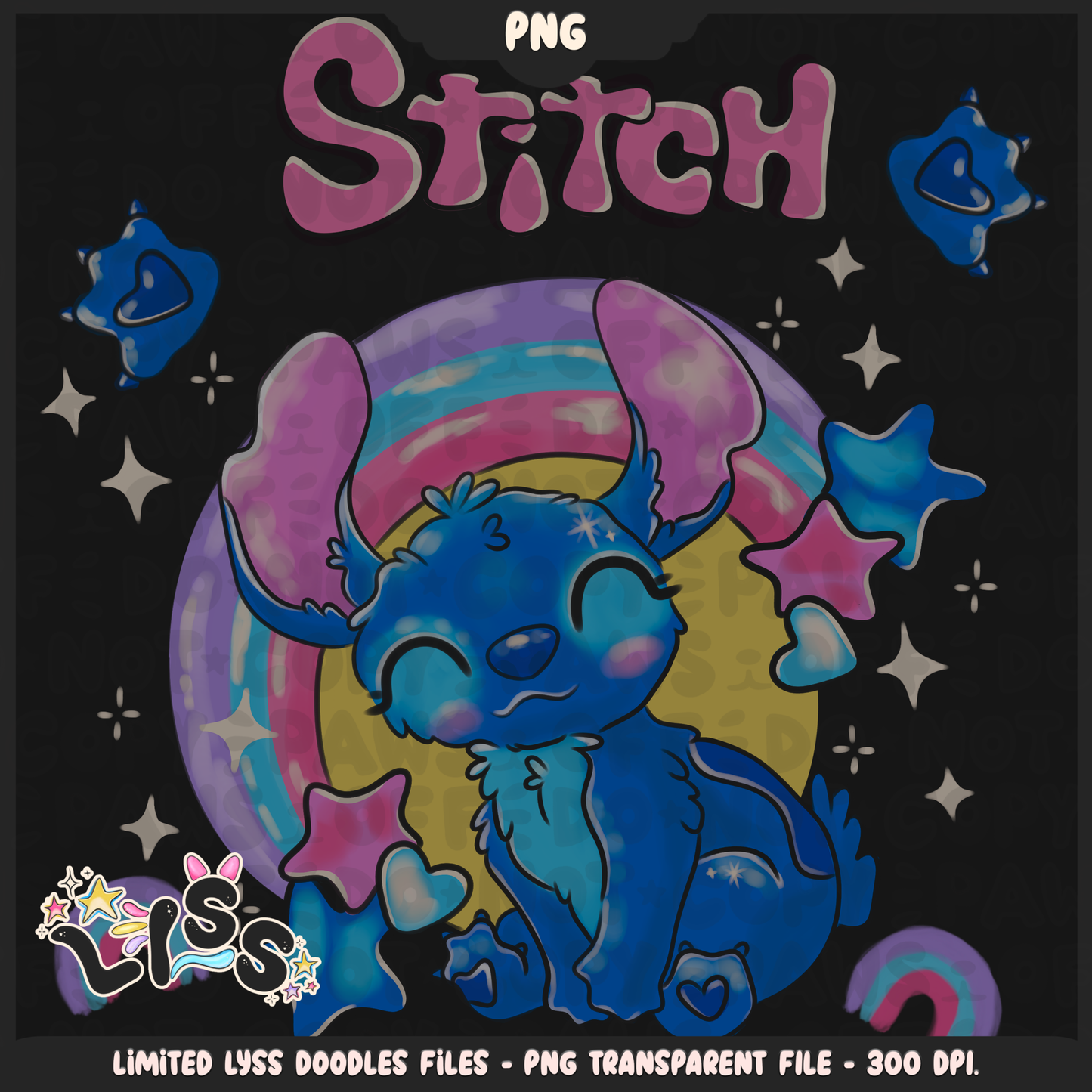 2023 - Lyss Doodles -  PNG Files - The Cutest Alien - 23LD015