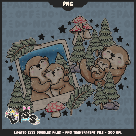 2024 - Lyss Doodles -  PNG Files -  Woodland Animals -  24LD082