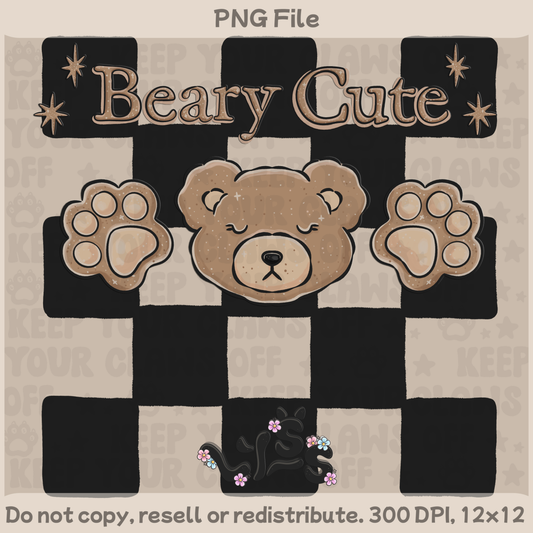 2025 - Lyss Doodles -  PNG Files - Beary Cute - 25LD070