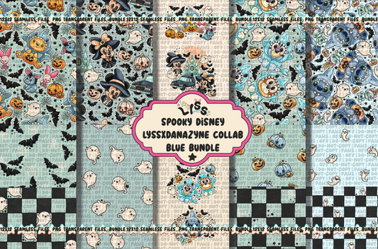 2024 - Lyss Doodles - Seamless - BUNDLES - Spooky Dis Collab - 24LD048