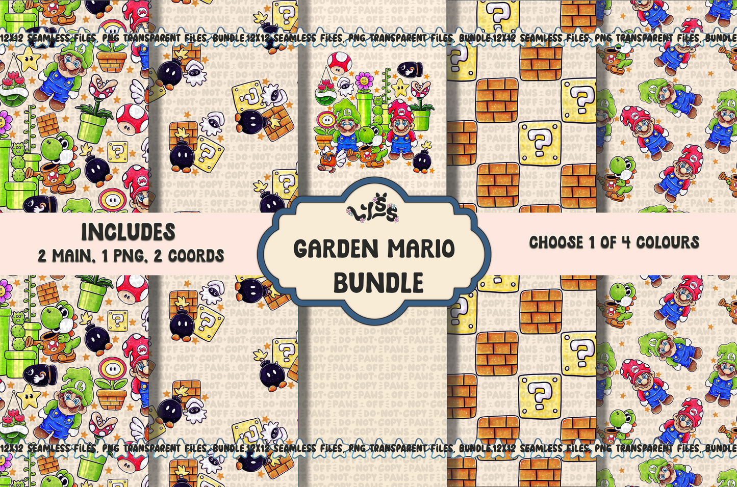 2025 - Lyss Doodles - BUNDLES - Garden Mario - 25LD032