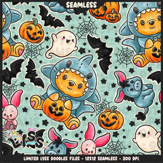 2024 - Lyss Doodles - Seamless - Mains - Spooky Dis Collab - 24LD047
