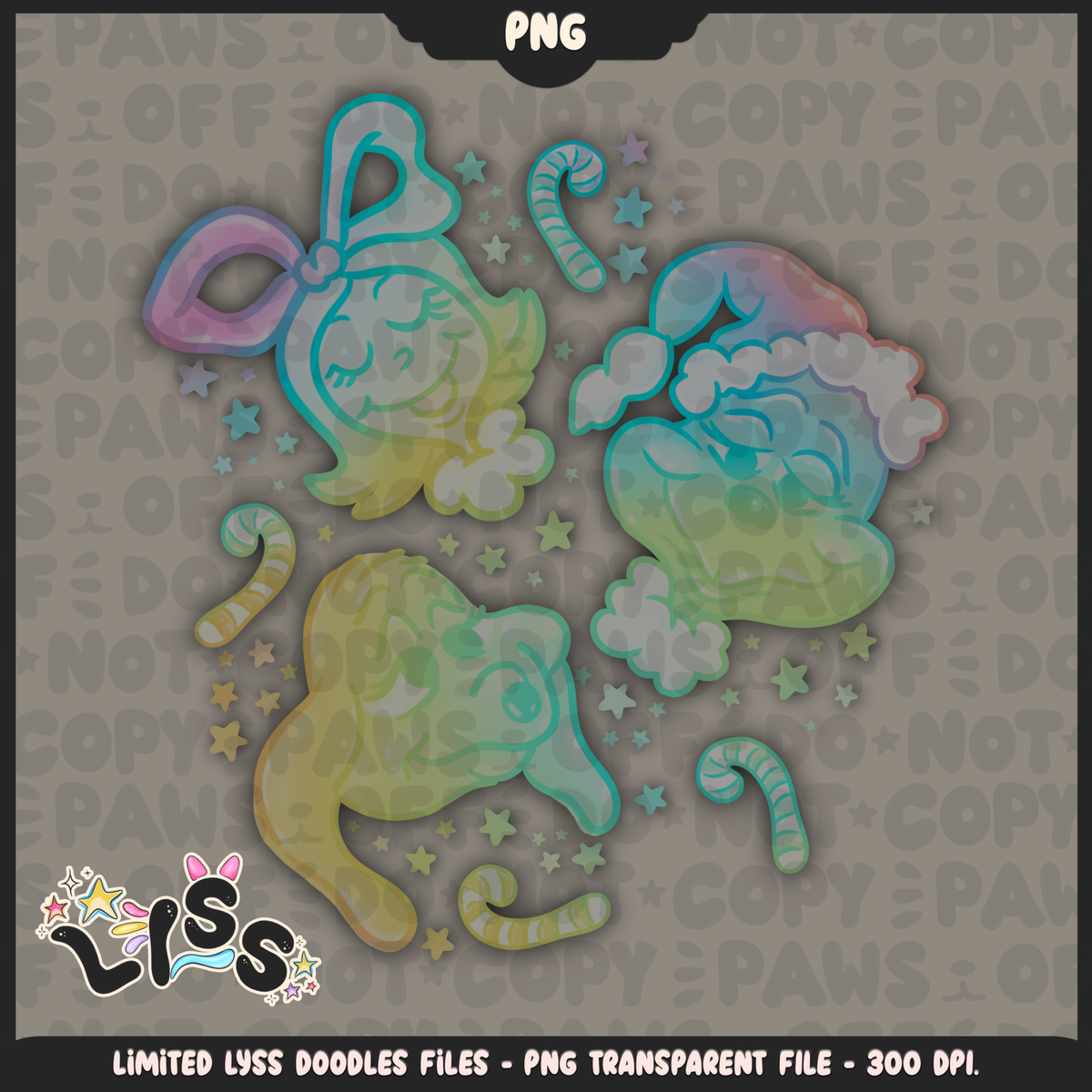 Lyss Doodles - PNG - 3k - Mean