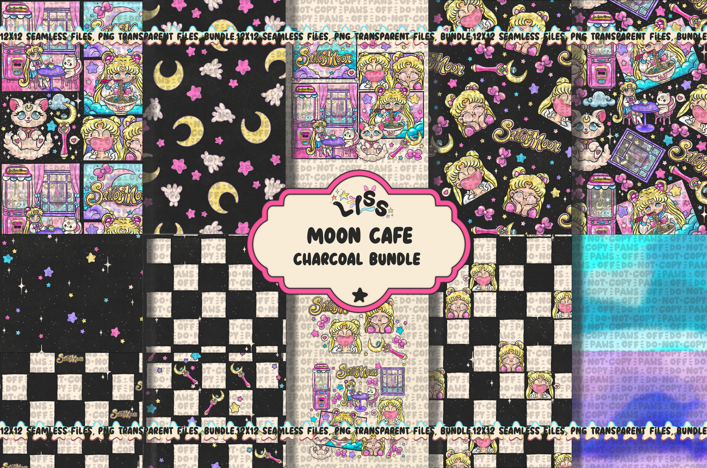 2024 - Lyss Doodles - Seamless - BUNDLES - Moon Cafe