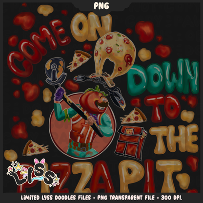 2024 - Lyss Doodles -  PNG Files - Fort Battle - Tomato