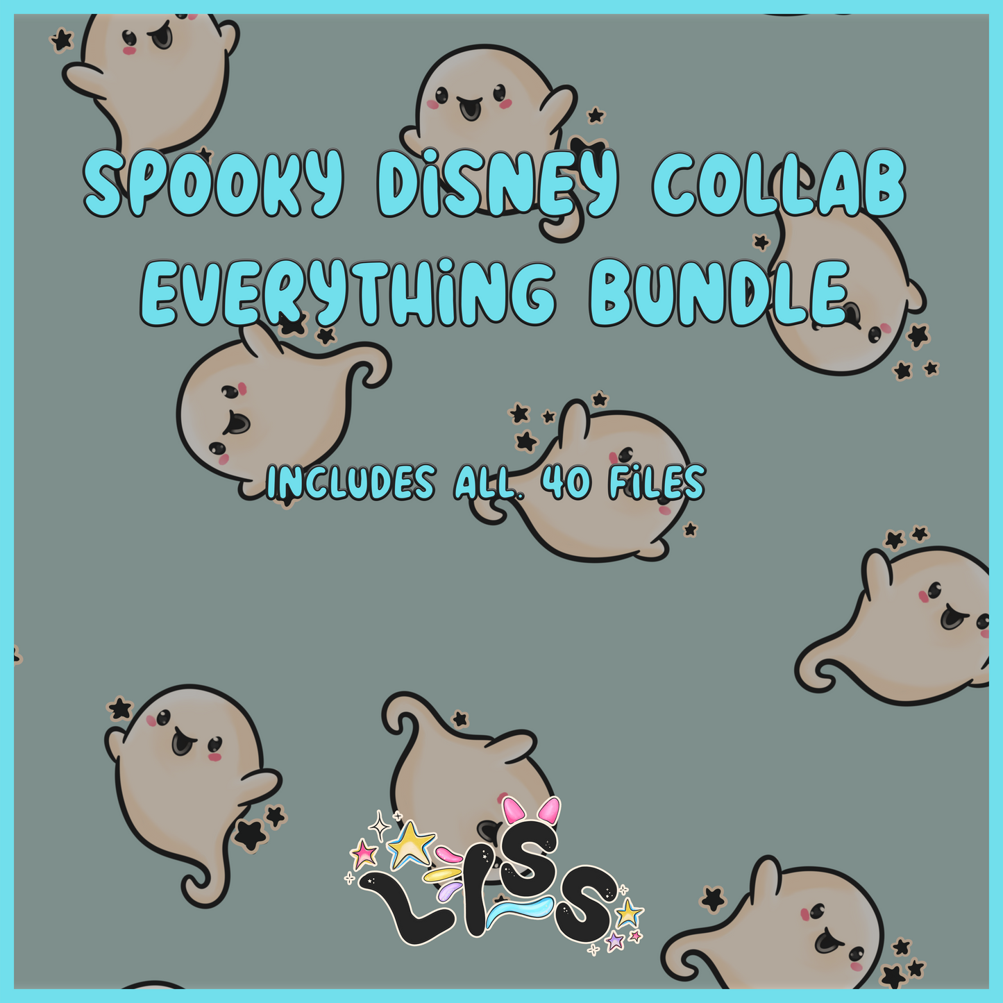 2024 - Lyss Doodles - Seamless - BUNDLES - Spooky Dis Collab - 24LD048