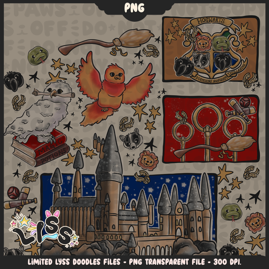2023 - Lyss Doodles -  PNG - Magical World - Castle - 23LD026