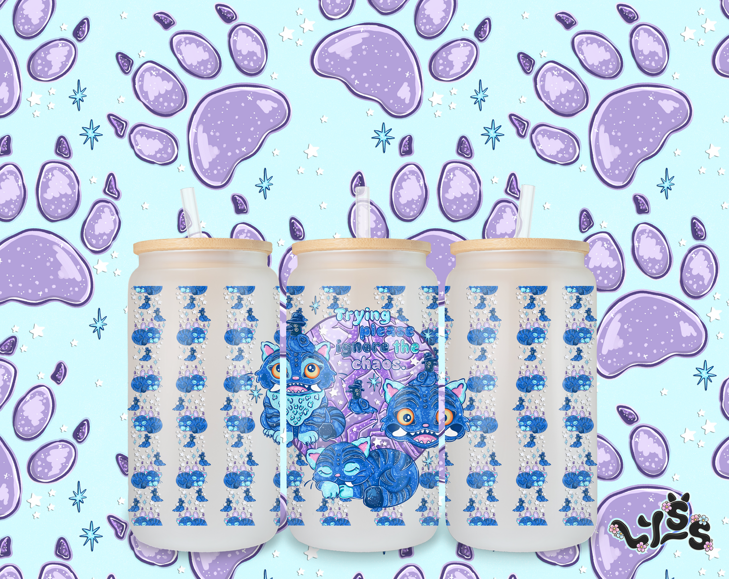 2026 - Lyss Doodles - Tumbler Wrap Files - 26LD005 - 16OZ Tumbler Wrap