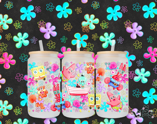 2025 - Lyss Doodles -  Tumbler Wrap Files - Bikini Bottom - 25LD007 - 16OZ Wrap