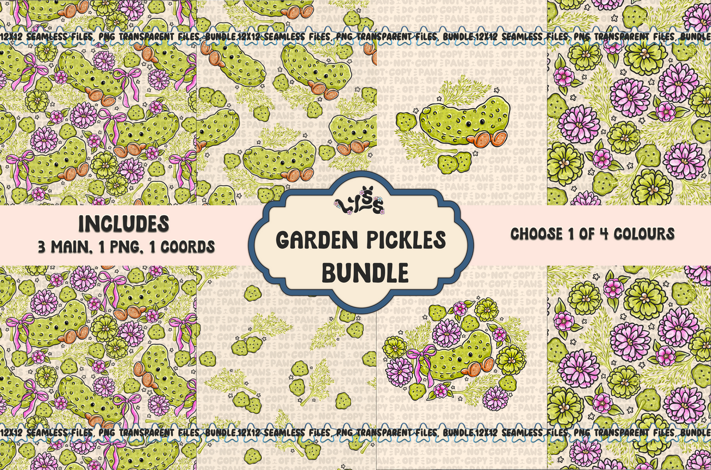 2025 - Lyss Doodles - Bundles - Garden Pickles - 25LD041