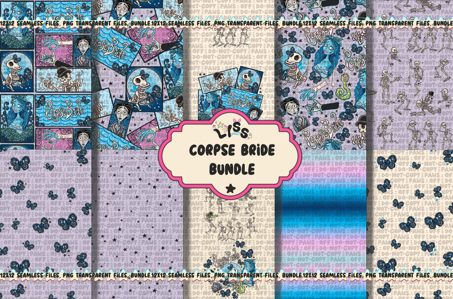 2024 - Lyss Doodles - BUNDLES - Skelly Bride Comic - 24LD075