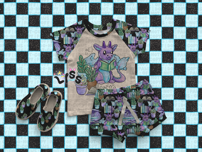 2024 - Lyss Doodles -  PNG Files - Reading Dragons - 24LD018