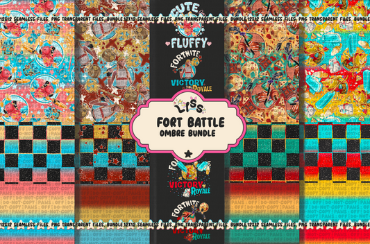 2024 - Lyss Doodles - Seamless - BUNDLES - Fort Battle