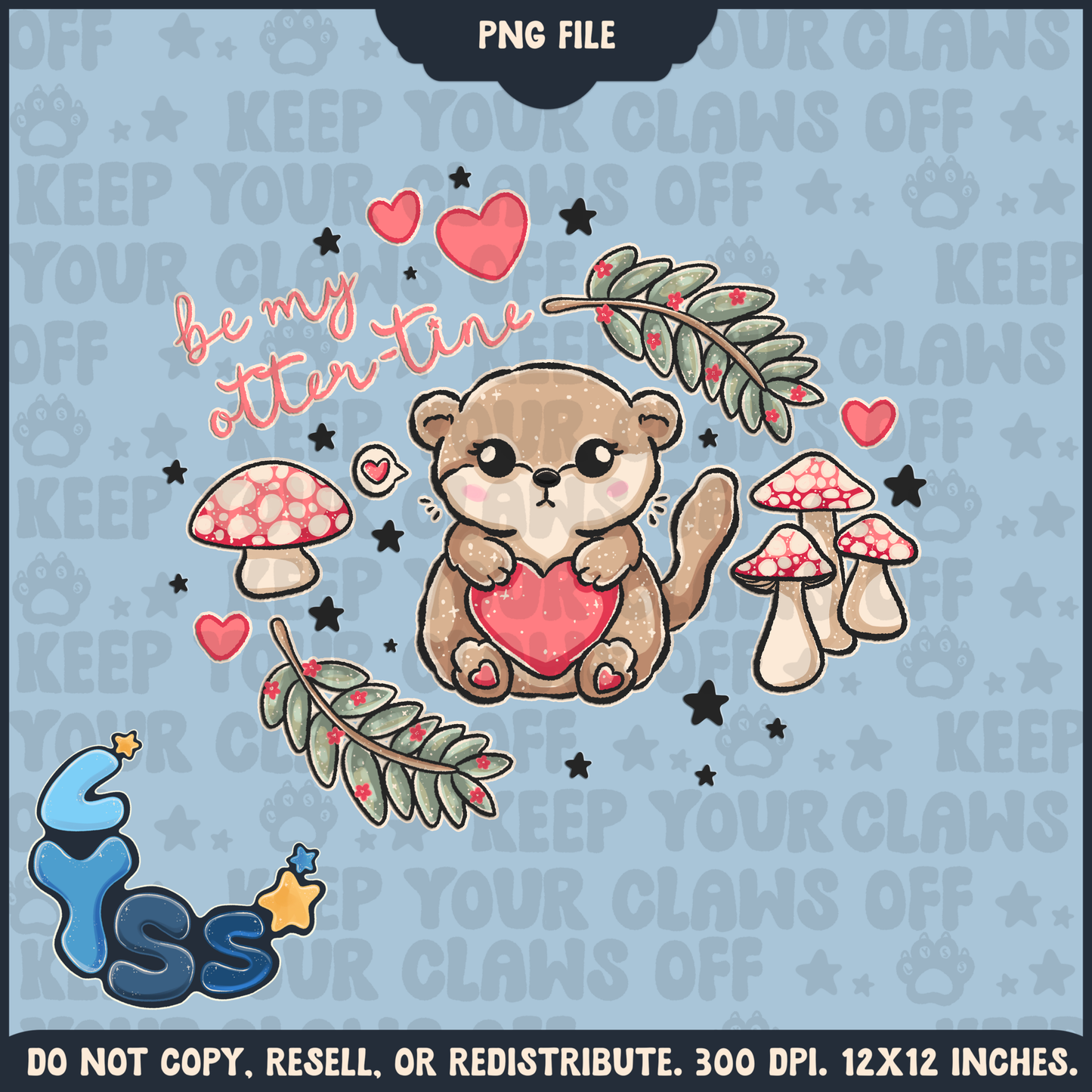2024 - Lyss Doodles -  PNG Files -  Woodland Valentine Animals -  24LD083