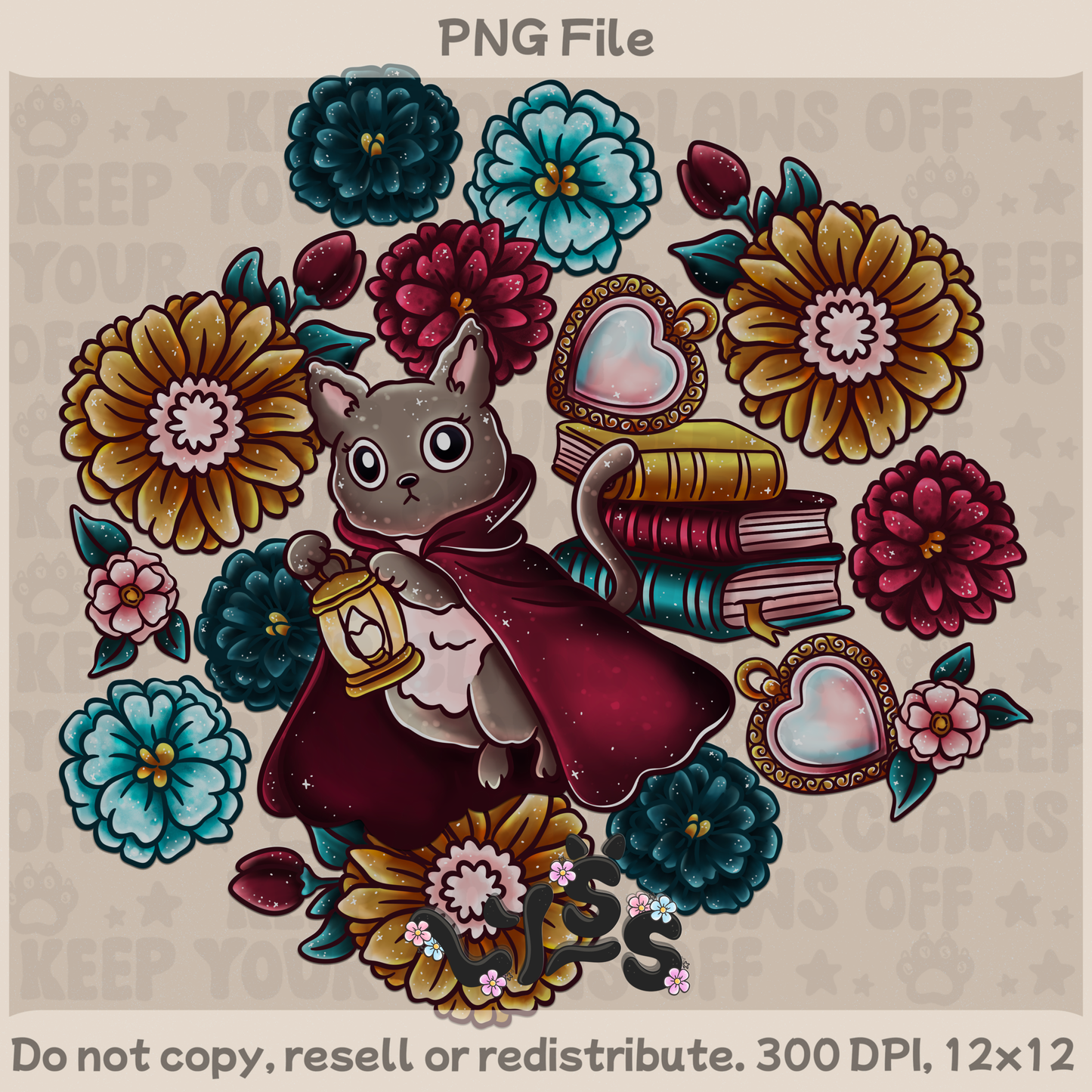 2025 - Lyss Doodles -  PNG Files - Cloaked Familiar Library - 25LD036