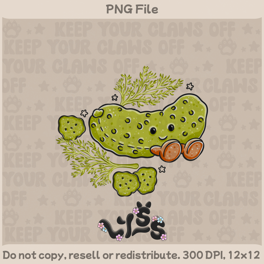 2025 - Lyss Doodles -  PNG Files - Garden Pickles - 25LD041
