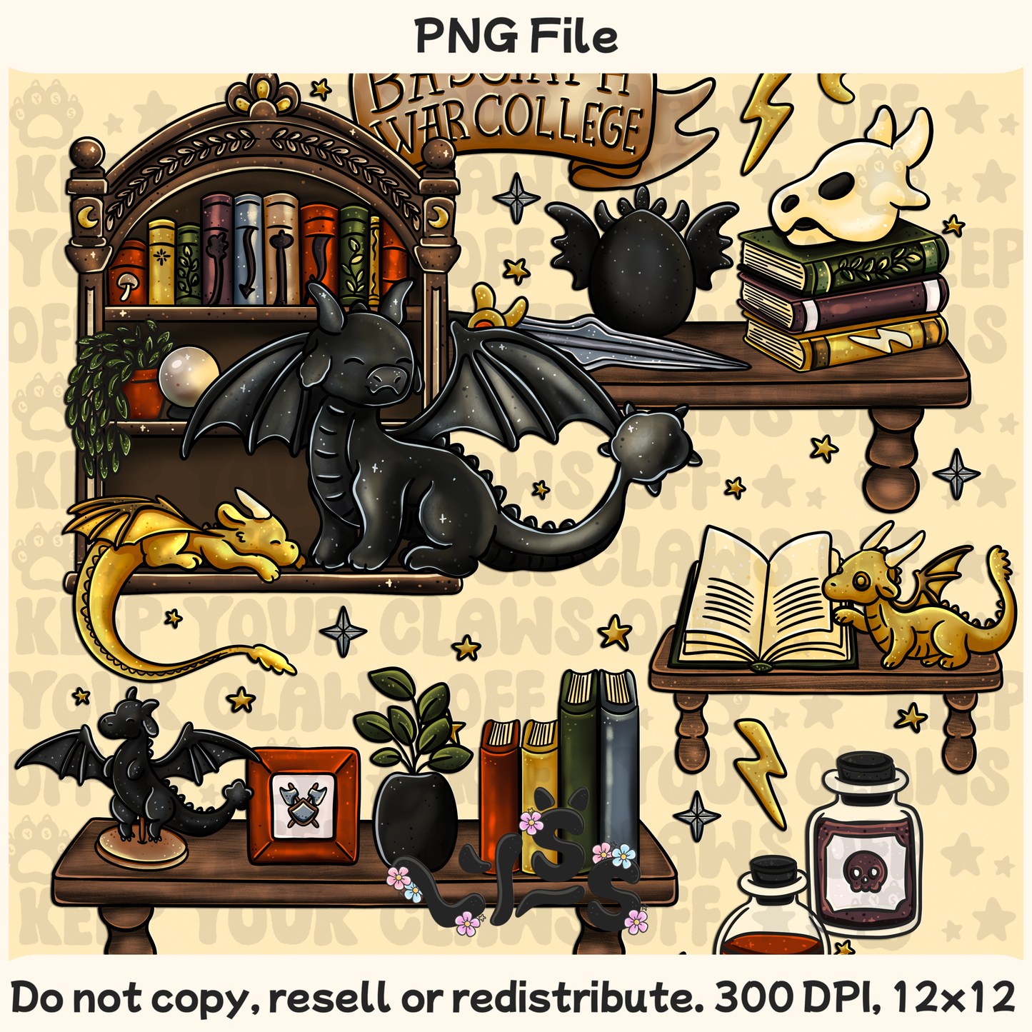 2025 - Lyss Doodles -  PNG Files - Dragon Riders - 25LD017