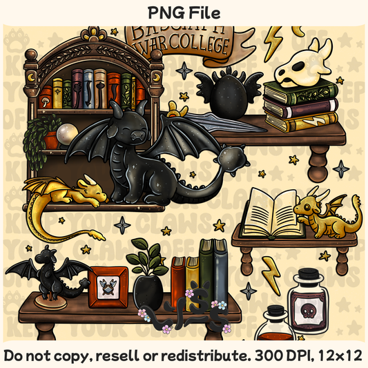 2025 - Lyss Doodles -  PNG Files - Dragon Riders - 25LD017