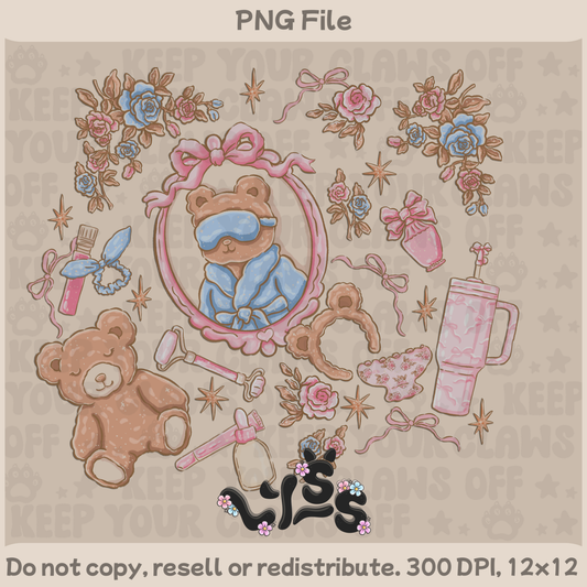 2025 - Lyss Doodles -  PNG Files - Blush & Vanity - 25LD055