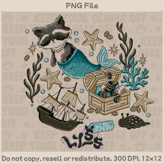2025 - Lyss Doodles -  PNG Files - Mercoon - 25LD064