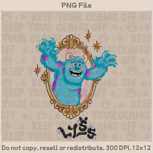 2025 - Lyss Doodles -  PNG Files - Monsters Frame - 25LD052