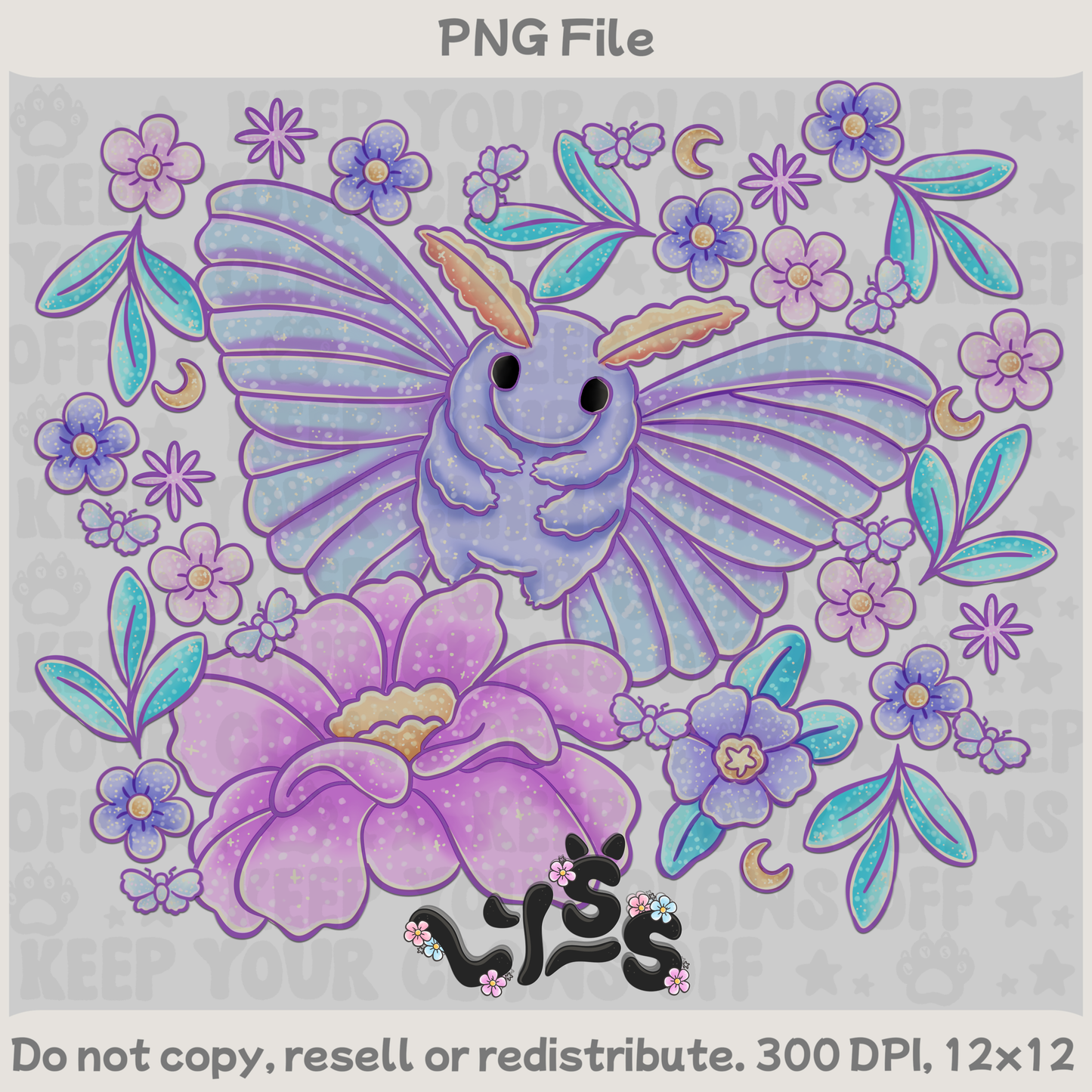 2025 - Lyss Doodles -  PNG Files - Celestial Garden - 25LD023
